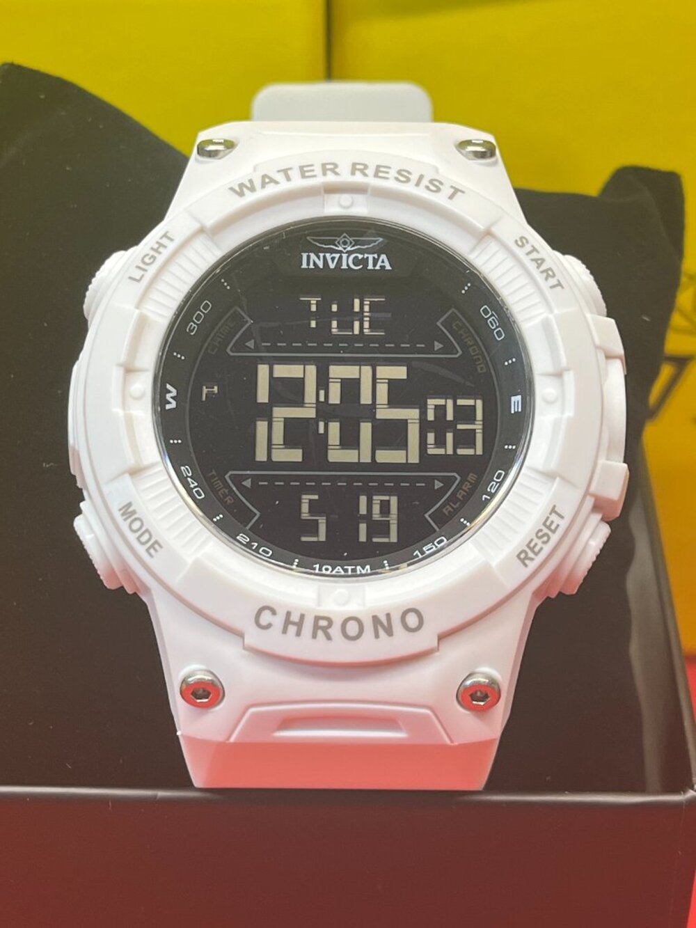 Invicta Racing Burnout Digital Men's Watch - 52mm, White (47524) - Picture 3 of 5